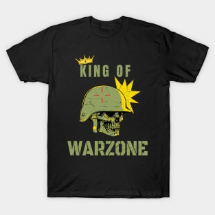 Gaming King Of Warzone Mobile Gamer Fun T-Shirt